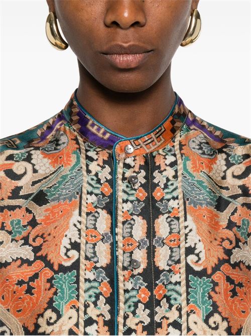PRINTED SILK SHIRT