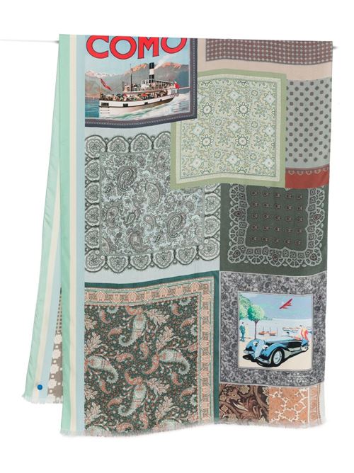 LAGO DI COMO SILK PRINTED SCARF