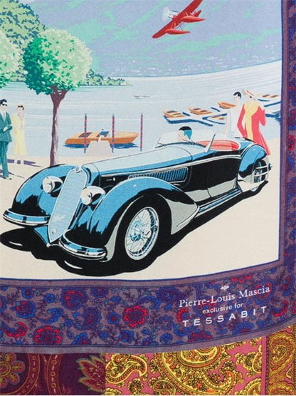 LAGO DI COMO SILK PRINTED SCARF