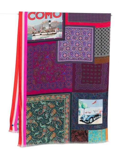 LAGO DI COMO SILK PRINTED SCARF