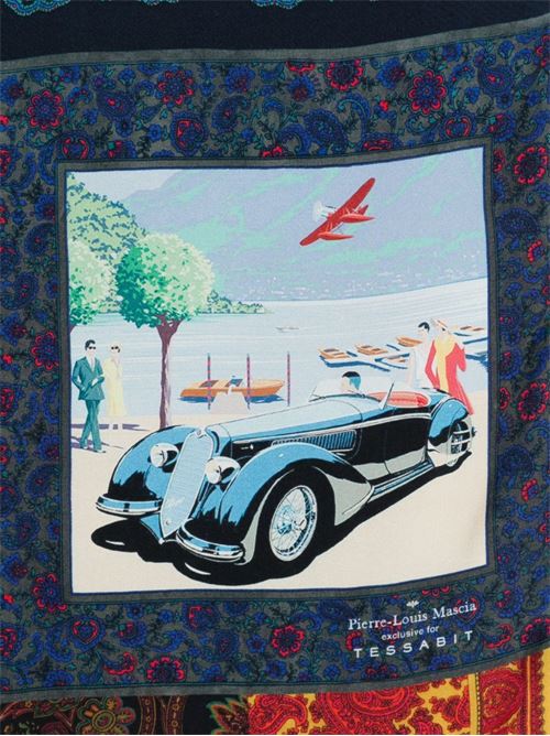 LAGO DI COMO SILK PRINTED SCARF