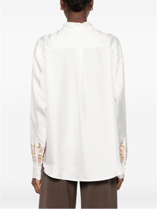 EMBROIDERED SILK SHIRT