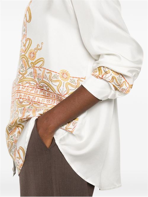 EMBROIDERED SILK SHIRT