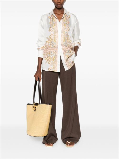 EMBROIDERED SILK SHIRT