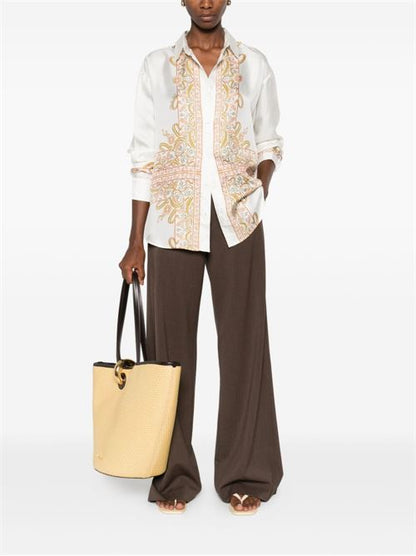 EMBROIDERED SILK SHIRT