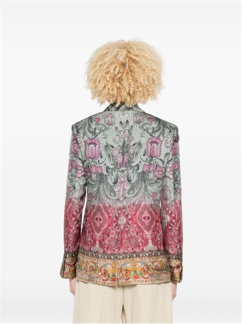 SILK SINGLE-BREASTED JACKET