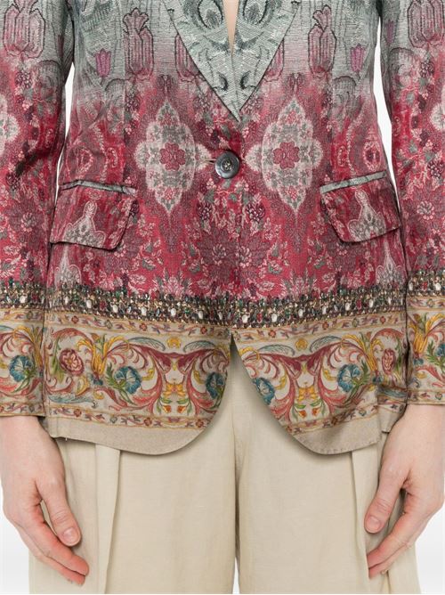 SILK SINGLE-BREASTED JACKET