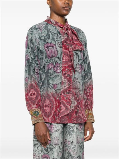 PRINTED SILK SHIRT
