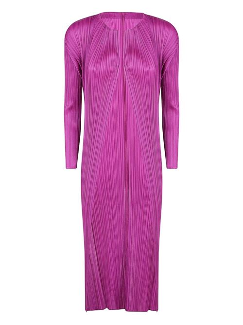 PLEATED LONG CARDIGAN