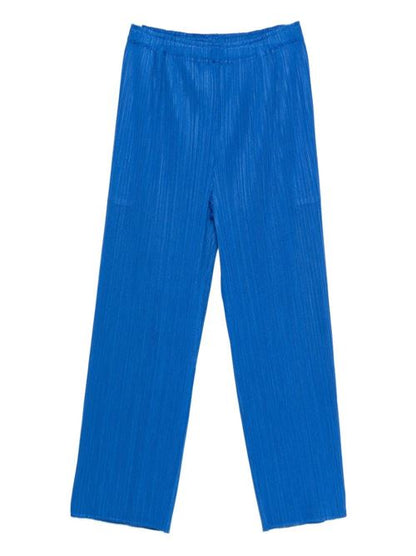 PLEATED STRAIGHT TROUSERS
