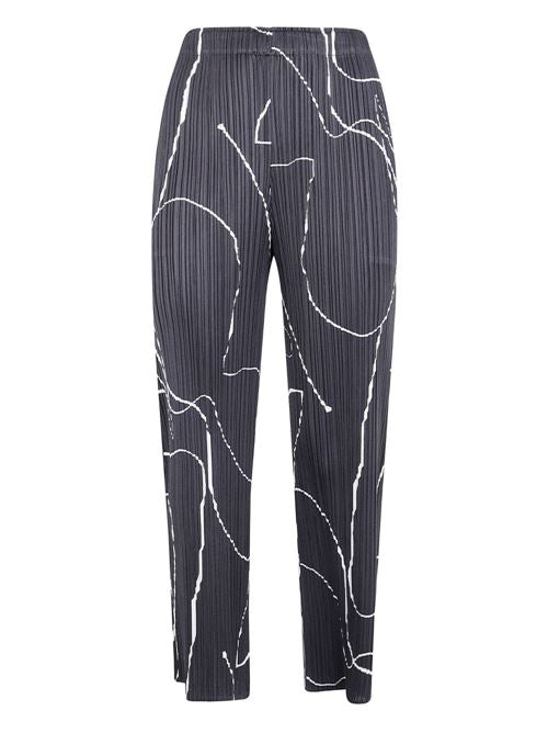 PLEATED STRAIGHT TROUSERS