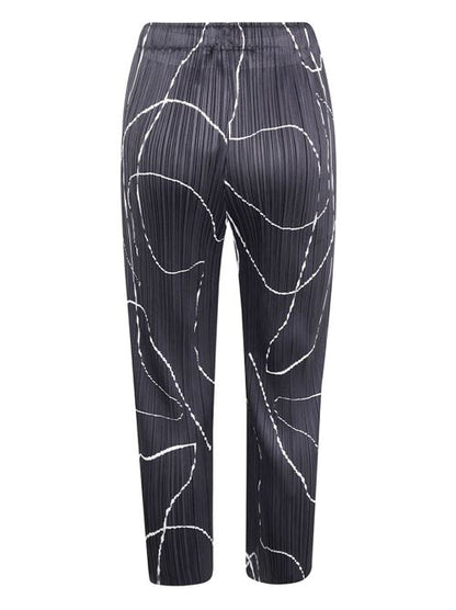 PLEATED STRAIGHT TROUSERS