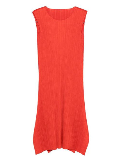 PLEATED MIDI DRESS