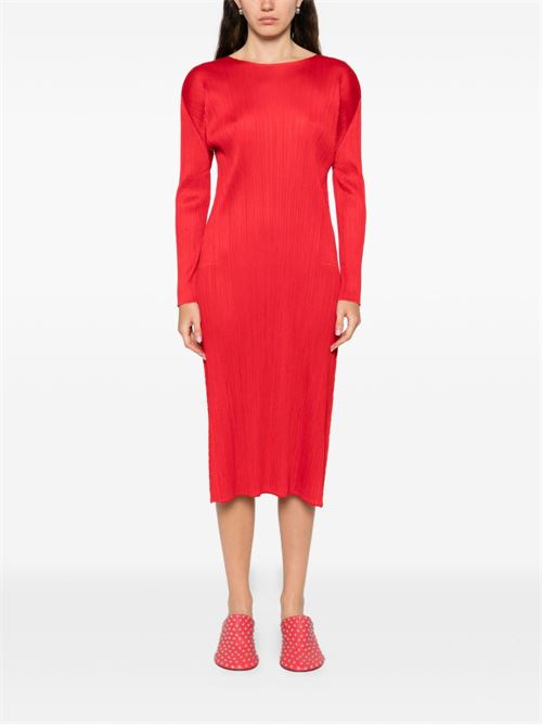 PLEATED LONG DRESS