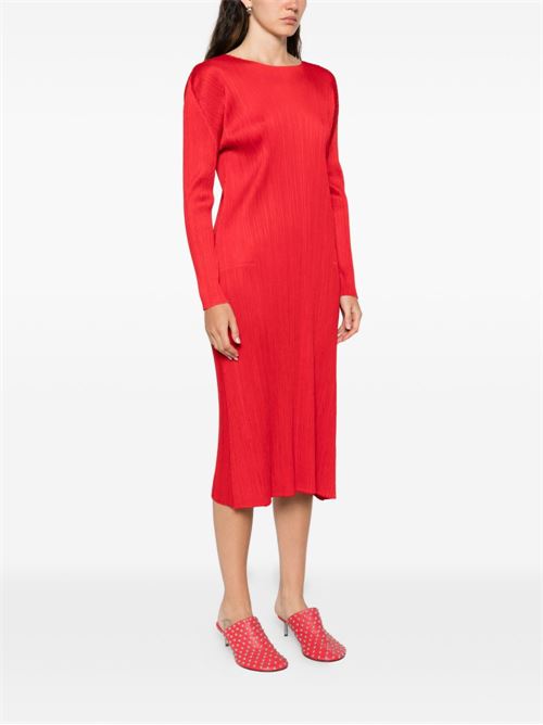 PLEATED LONG DRESS