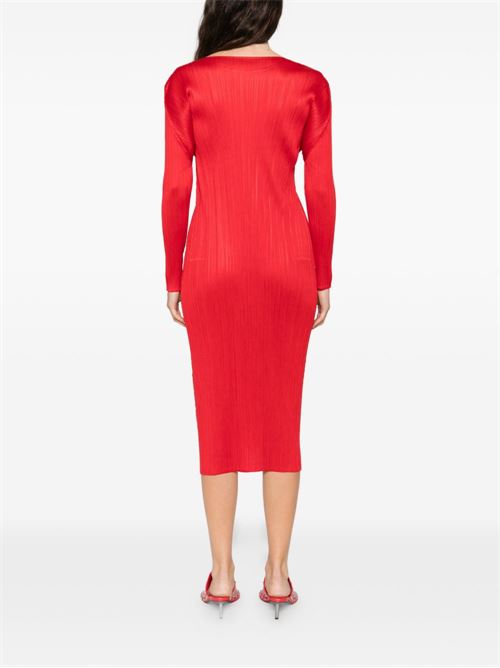PLEATED LONG DRESS