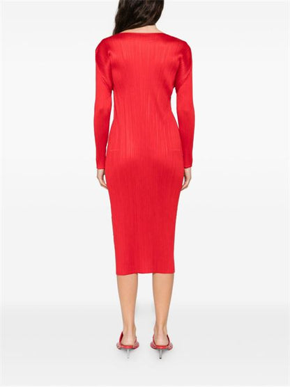 PLEATED LONG DRESS