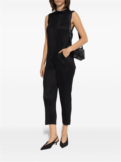 PLEATED LONG JUMPSUIT