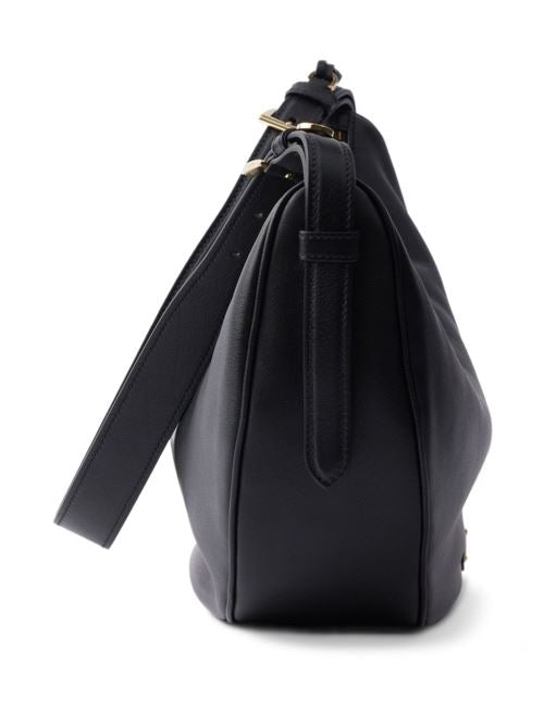DEMI-LUNE LEATHER SHOULDER BAG