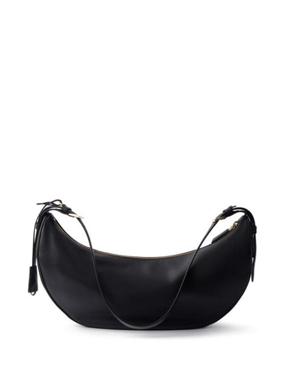 DEMI-LUNE LEATHER SHOULDER BAG