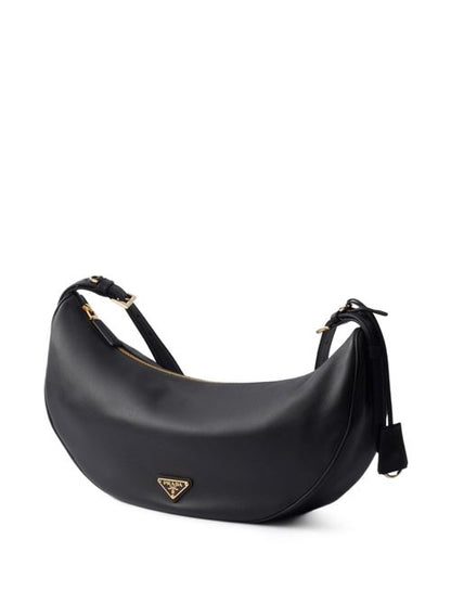 DEMI-LUNE LEATHER SHOULDER BAG