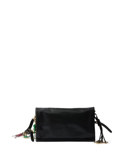 PRADA SOFT SOUND LARGE LEATHER SHOULDER BAG