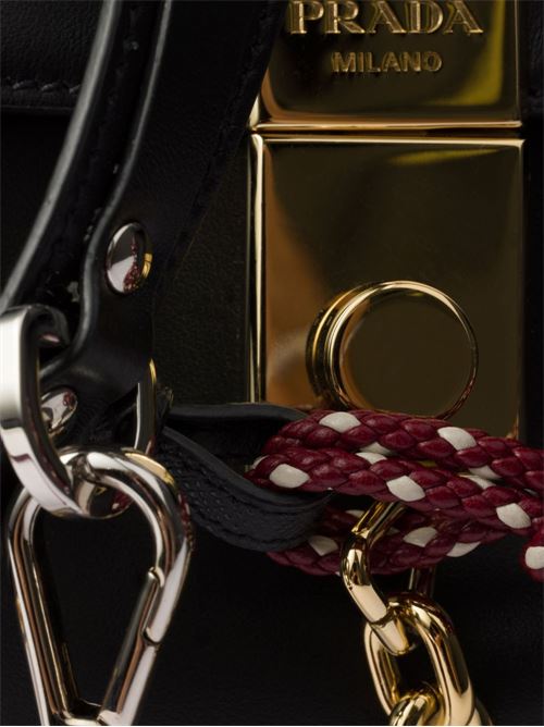PRADA SOFT SOUND LARGE LEATHER SHOULDER BAG