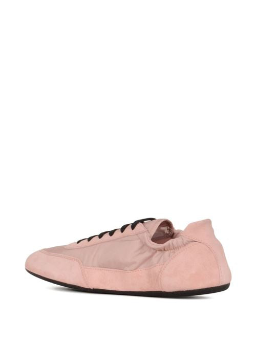 COLLAPSE RE-NYLON AND SUEDE LEATHER SNEAKERS