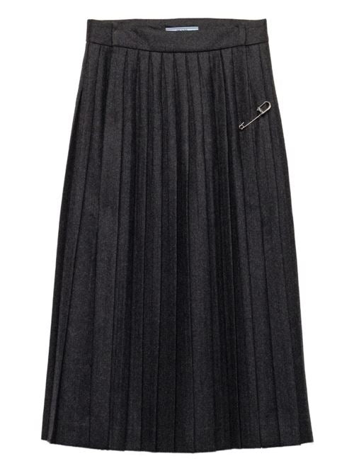 FLANNEL PLEATED SKIRT