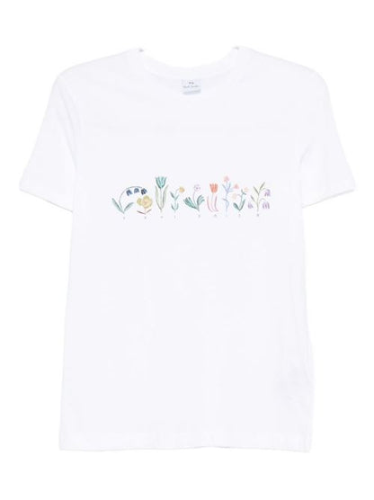 BLOOM PRINT COTTON T-SHIRT