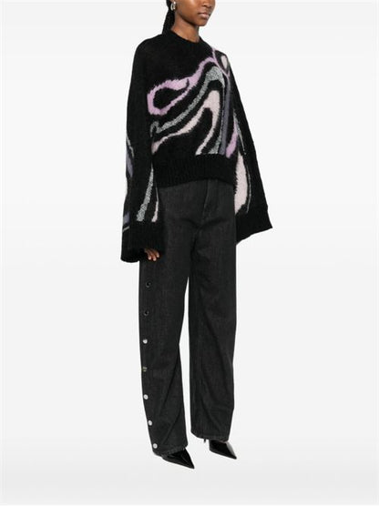 WOOL PRINTED SWEATER