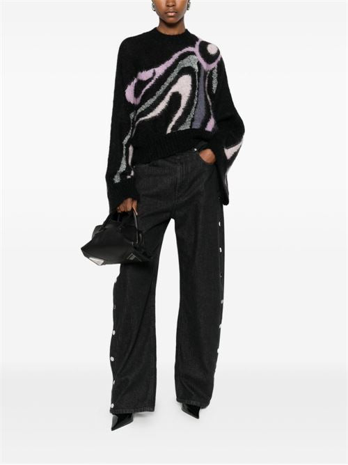 WOOL PRINTED SWEATER