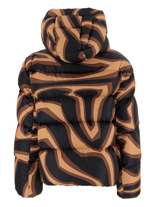 PRINTED NYLON DOWN JACKET