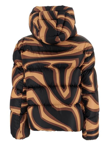 PRINTED NYLON DOWN JACKET