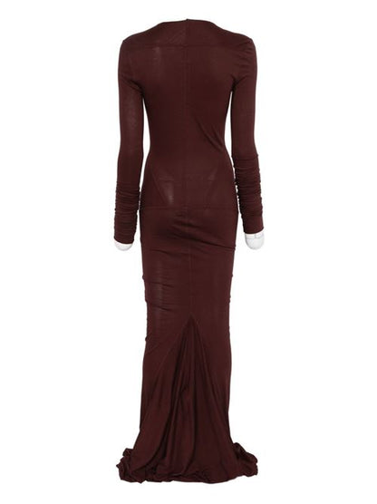 WOOL LONG DRESS