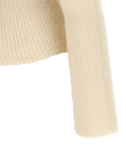 WOOL OFF-SHOULDER SWEATER