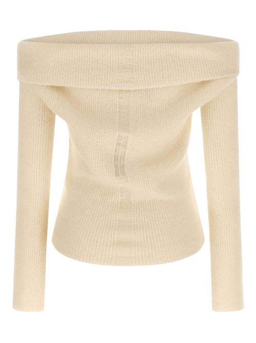 WOOL OFF-SHOULDER SWEATER