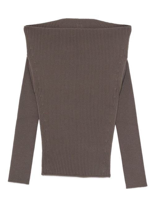 WOOL OFF-SHOULDER SWEATER