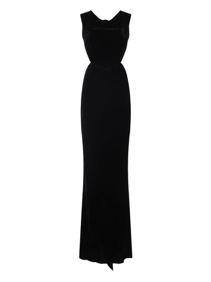 VELVET LONG DRESS