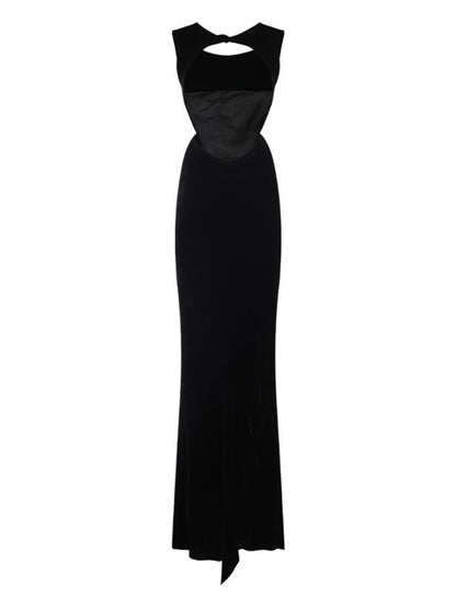VELVET LONG DRESS