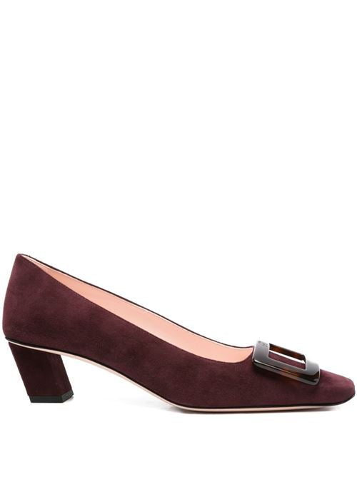 BELLE VIVIER TURTLE LEATHER PUMPS