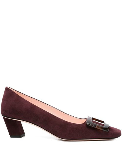 BELLE VIVIER TURTLE LEATHER PUMPS