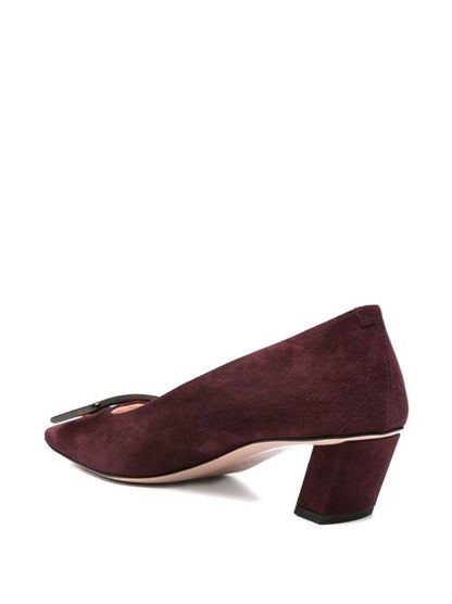 BELLE VIVIER TURTLE LEATHER PUMPS