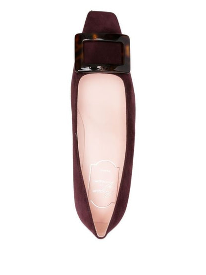 BELLE VIVIER TURTLE LEATHER PUMPS