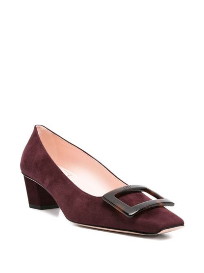 BELLE VIVIER TURTLE LEATHER PUMPS