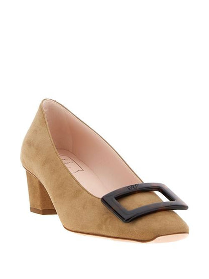 BELLE VIVIER TURTLE LEATHER PUMPS