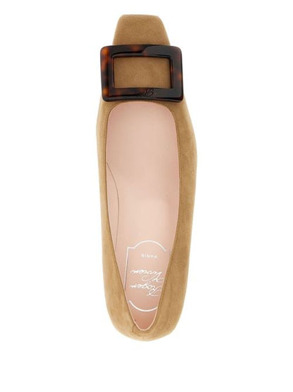 BELLE VIVIER TURTLE LEATHER PUMPS