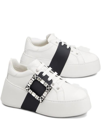 VIV SKATE HIGH STRASS LEATHER SNEAKERS