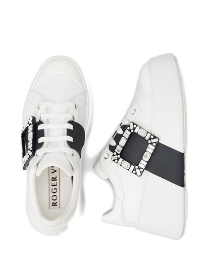 VIV SKATE HIGH STRASS LEATHER SNEAKERS