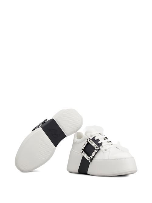 VIV SKATE HIGH STRASS LEATHER SNEAKERS
